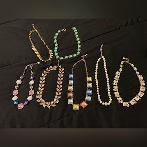 J Crew - Baublebar- Sugar Fix- Charter Club Set of 7 necklaces